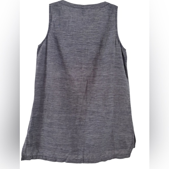 Ellen Tracy Linen and Cotton Blend Tunic Top EUC - Picture 2 of 2